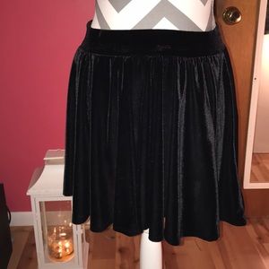 Black Velvet Skater Skirt Size Small